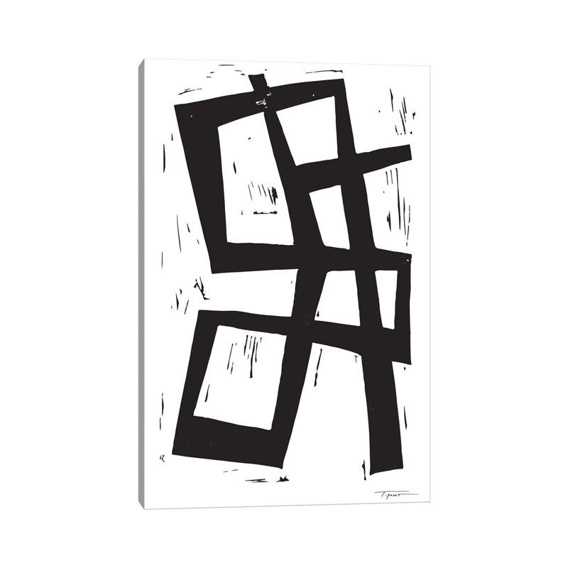 Simple Intersecting Lines by Statement Goods - Gallery-Wrapped Canvas Giclée on Canvas, Canvas, 20.32 cm H x 30.48 cm W