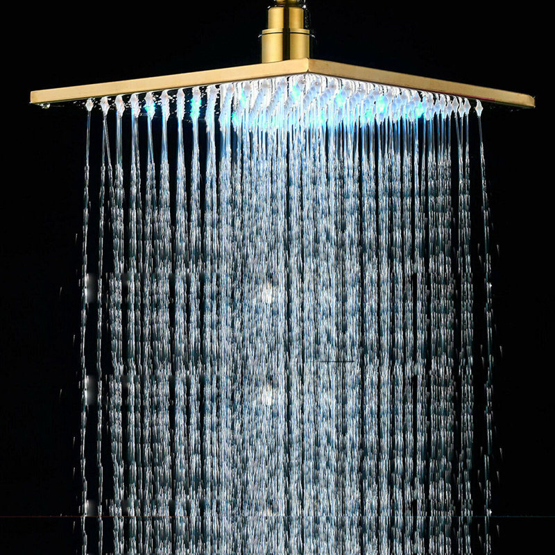 Pomme de douche à pluie double 2,5 GPM GPM