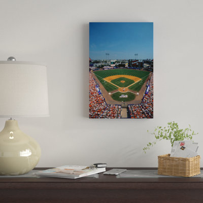 «High Angle View of Mets Game at Shea Stadium», photographie sur toile