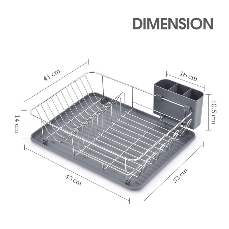 Paulina Dish Rack, Grey