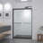 44-48"X72" Aluminum Frame Double Sliding Shower Door,Bypass Bathroom Sliding Door With Premium 5/16" (8Mm) Clear Tempered Glass, Black Hardware Sliding Glass Shower Enclosure,Matte Black Finished