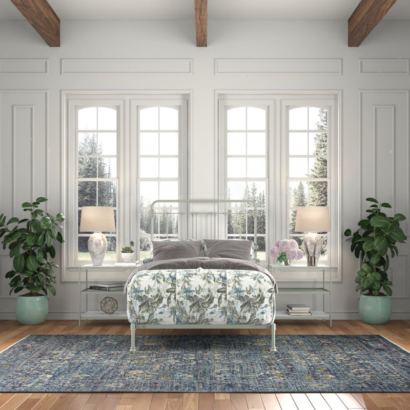 160 Picket Fence Bed | Hidden Foot Standard, Full / Double, Sage Green