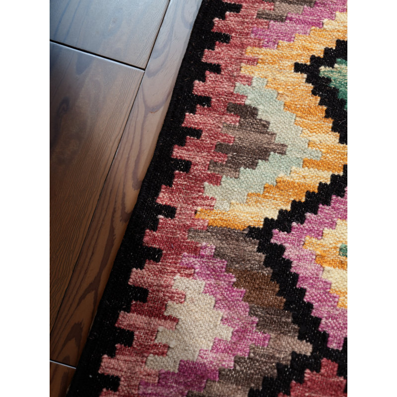 Zara Kilim Rug by Hanse Home - Natural Living Room Rug Wool Handwoven Afghan Kilim Living Room, Bedroom