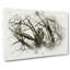 Great Horned Owl Resting in Abstract - Wrapped Canvas-55317018
