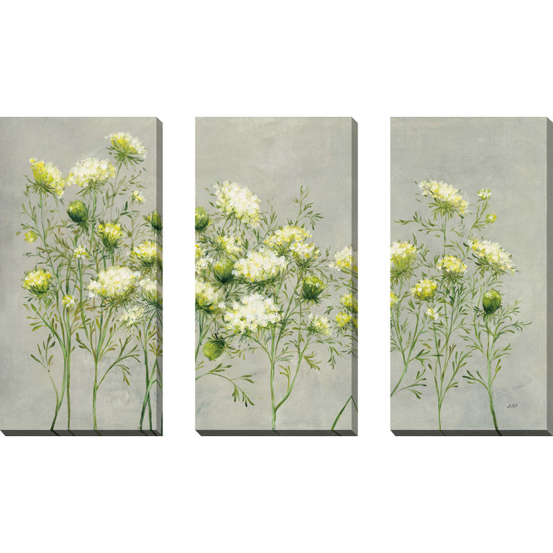 «Queen Annes Lace», ensemble de 3 impressions sur toile