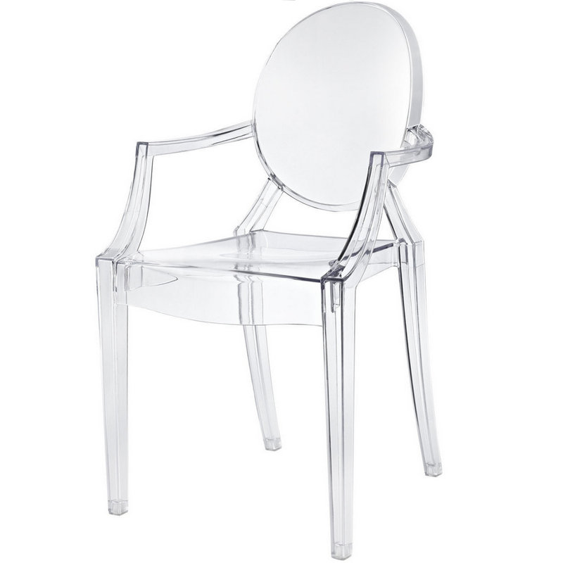 Chaise empilable Phantom, Transparent