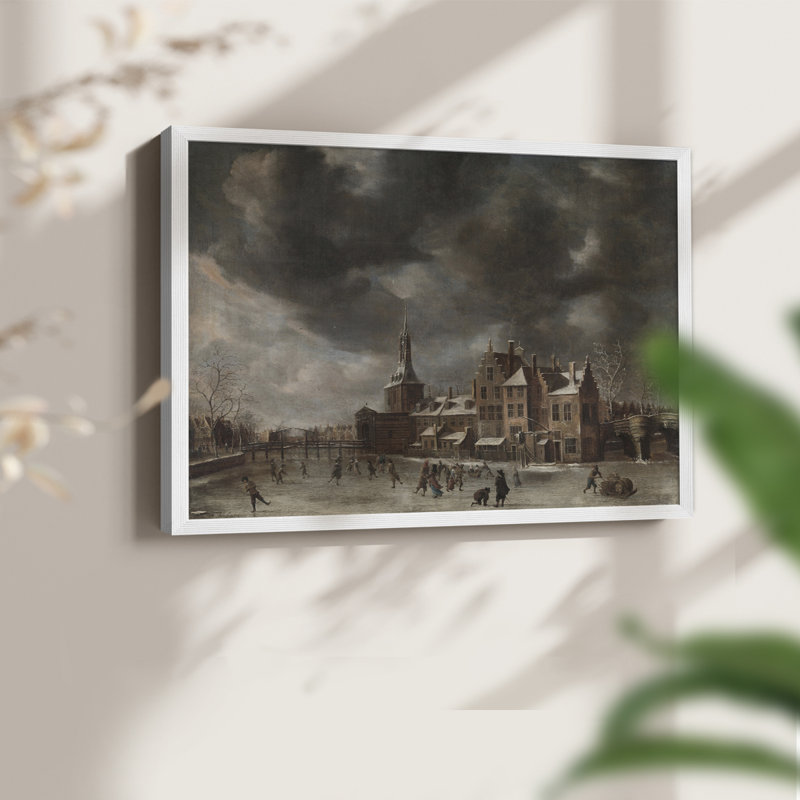 Paysages rétro-Cccxl - reproduction encadrée, H 11 po x l 14 po, Blanc
