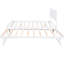 Lit plateforme ajustable à lit gigogne double en pin blanc robuste pour la longévité-1247142088