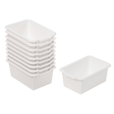 ECR4Kids Scoop Front Storage Bins, Multipurpose Organization, 10-Piece
