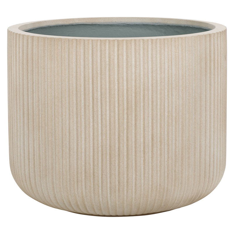 Handmade Concrete Pot Planter, Beige