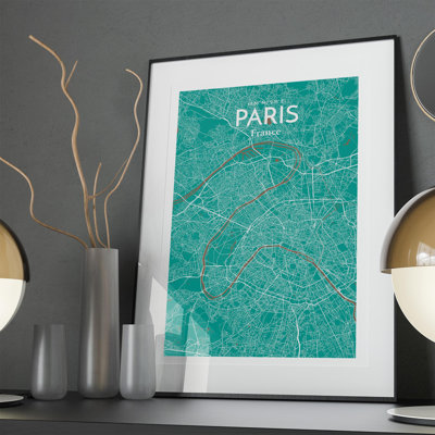 Carte de Paris, impression nautique