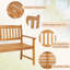Aabia Solid Wood Acacia Outdoor Bench