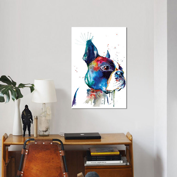 « boston », impression sur toile, H 40 po x l 26 po x P 1,5 po, Pas de tapis, Toile tendue