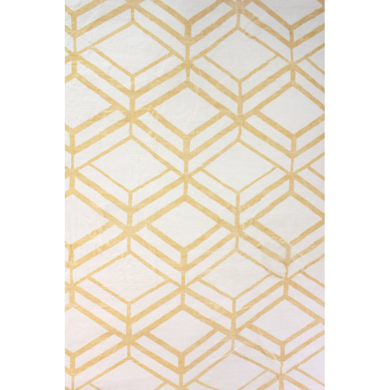 Tapis jaune / ivoire Demorest
