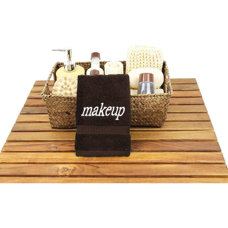 Ensemble de serviettes de toilette en coton 6 pièces 100% coton Jarboe Makeup Remover, Cacao