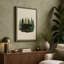Bear in the Forest Minimalist - Wrapped Canvas-2006045345-2006045351