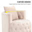 Fauteuil d'appoint pivotant en velours capitonné de 33 po de largeur Glenndora-838208569