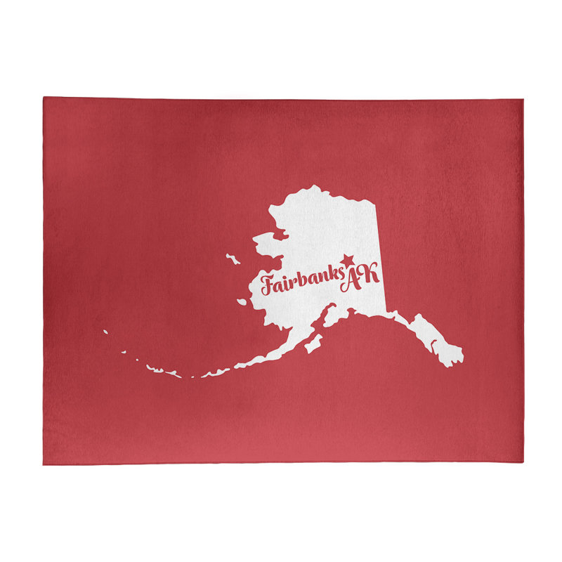 Tapis en poly-chenille fairbanks alaska, Rectangle 9 pi x 12 pi