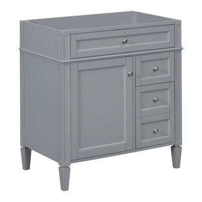 Armoire de rangement de salle de bain moderne avec 2 tiroirs et un tiroir basculant