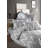 XXL Quilt Cover Set, Grey and White, 61.0 x 86.6 inches | 65% Cotton / 35% Polyester, 120 Thread Count | Machine Washable, Button Closure Duvet Cover & Envelope Pillowcase (1 Piece) | Soft, Stylish Bedding for Comfort-119200381-119200353
