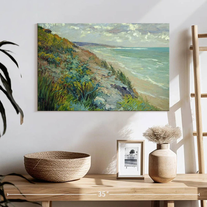 Gillard Cliffs By The Sea At Trouville, 16" H x 24" W