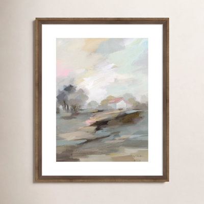 Farm in April Print by Silvia Vassileva