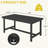 HDPE Patio Dining Table  With Umbrella Hole-2054109342