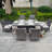 Ardala 6 - Person Wicker Patio Dining Set with Rectangular Table , Cushions Included-539139809