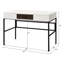 Bureau d'écriture rectangulaire avec prise - Design moderne noir et fonctionnel