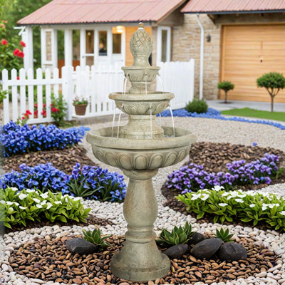 Handcrafted Concrete / Cement Floor Fountain