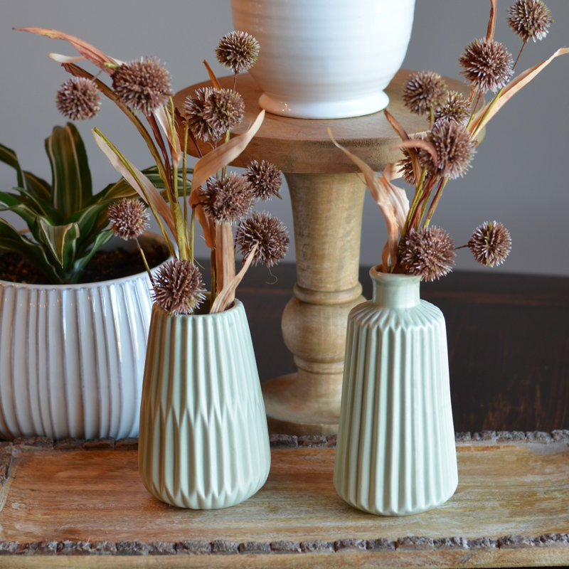 Ensemble de 2 vases de table en porcelaine 7 "2 pièces Cambriah