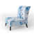 Blue Flower/White Polyester Blend