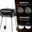 Winado 35.5'' W Portable Charcoal Grill