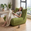 Fauteuil à billes avec accoudoirs sans accoudoirs - Fauteuil à billes pour adultes, chauffeuse surdimensionnée, fauteuil confortable, canapé à siège simple pour salon, bureau d'une chambre à coucher