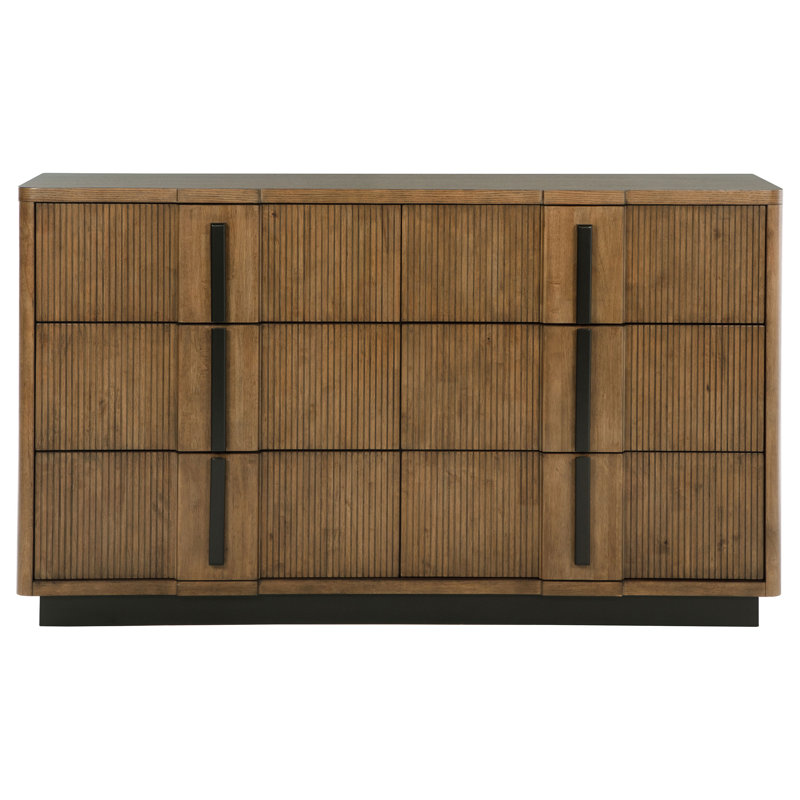 Gross 6-drawer Dresser Cabinet Ash Brown