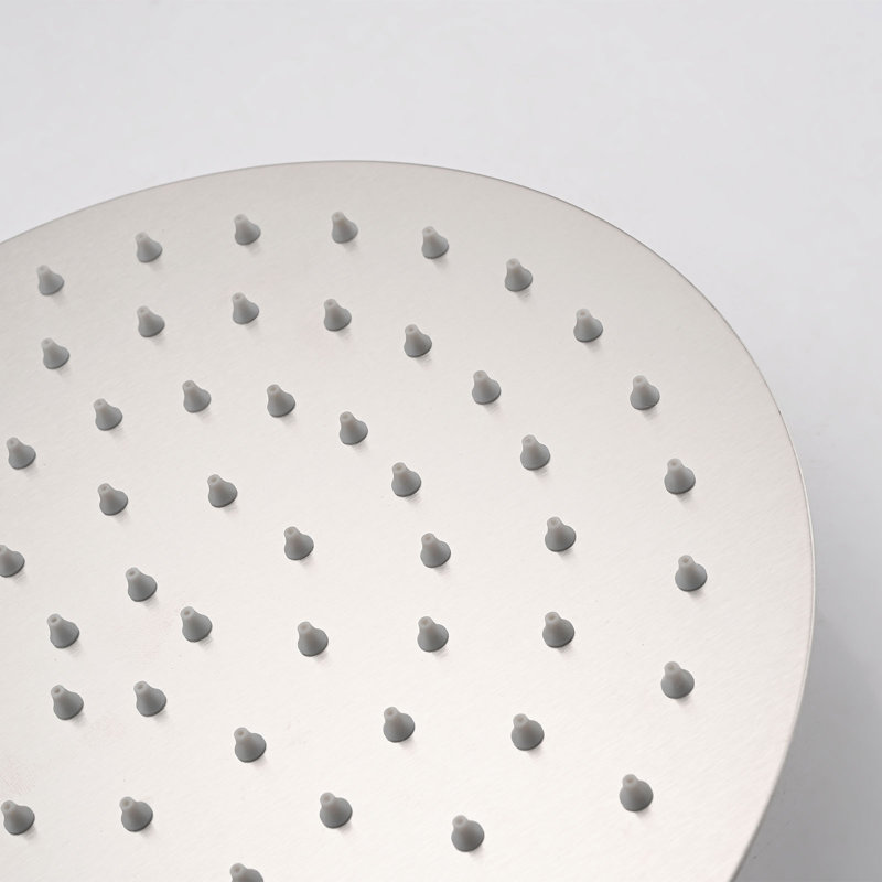 Pomme de douche avec système de douche à main avec pomme de douche à pluie 10 po, Brushed Nickel
