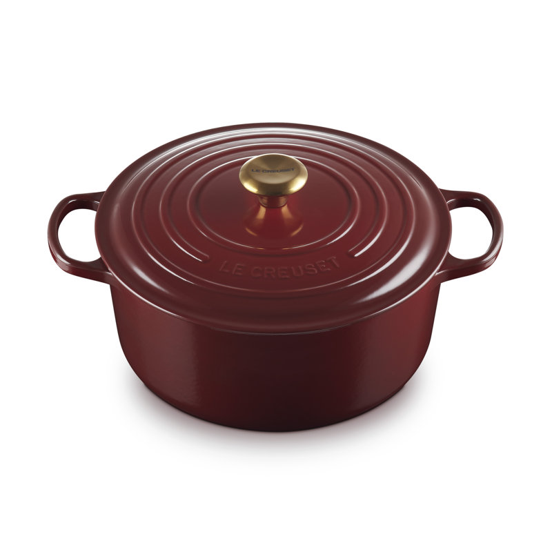 Le Creuset Cast Iron Round Casserole, Garnet, 28cm / 6.7L