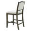 Ensemble de 2 tabourets de bar à hauteur de comptoir - paquet de 2 tabourets de bar rustiques avec structure en bois d'hévéa, dossier ergonomique, polyvalent pour îlot de cuisine, salle à manger-813084024