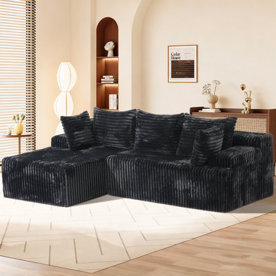 Canapé modulaire Cloud en deux boîtes, canapé modulaire compressé avec assise profonde