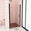 Porte de douche à pivot demi-cadre 34 "x 72"-94573360