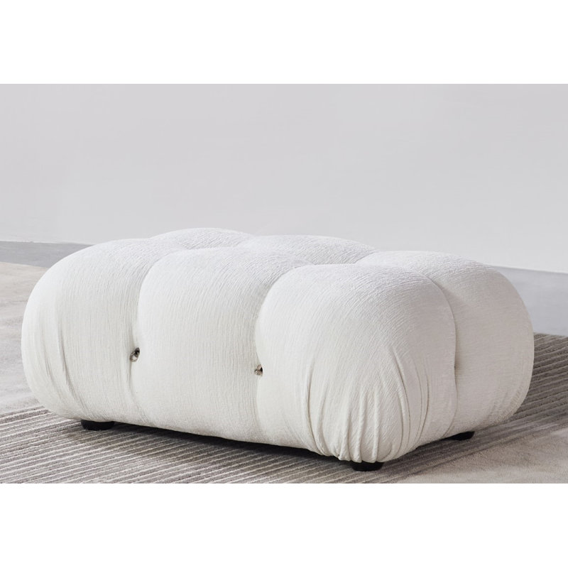 Repose-pieds Damion, Chenille blanche