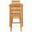 2 - Person Teak Wood Patio Dining Set with Square Table , Cushions Included-88518383