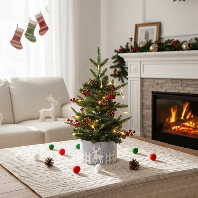 Lighted Artificial Christmas Tree