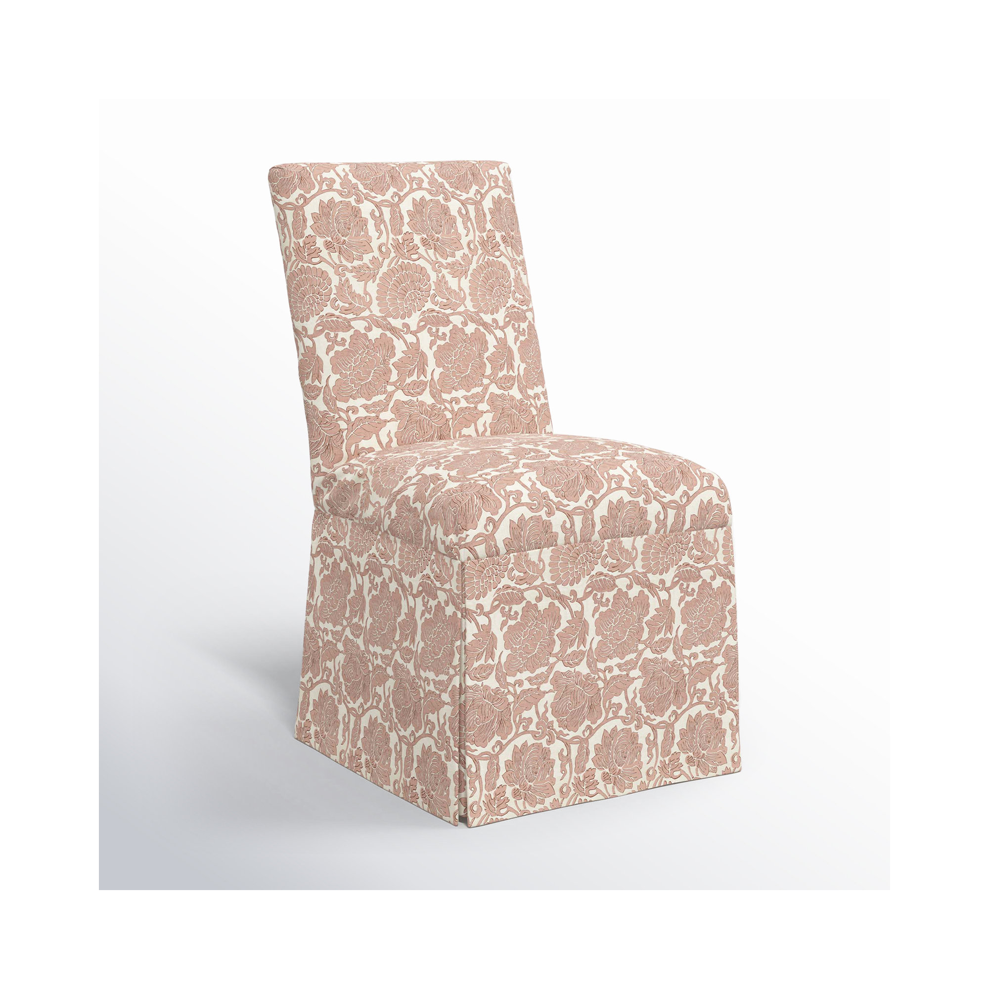 Ivanka Upholstered Parsons Chair, Japanais Dusty Pink