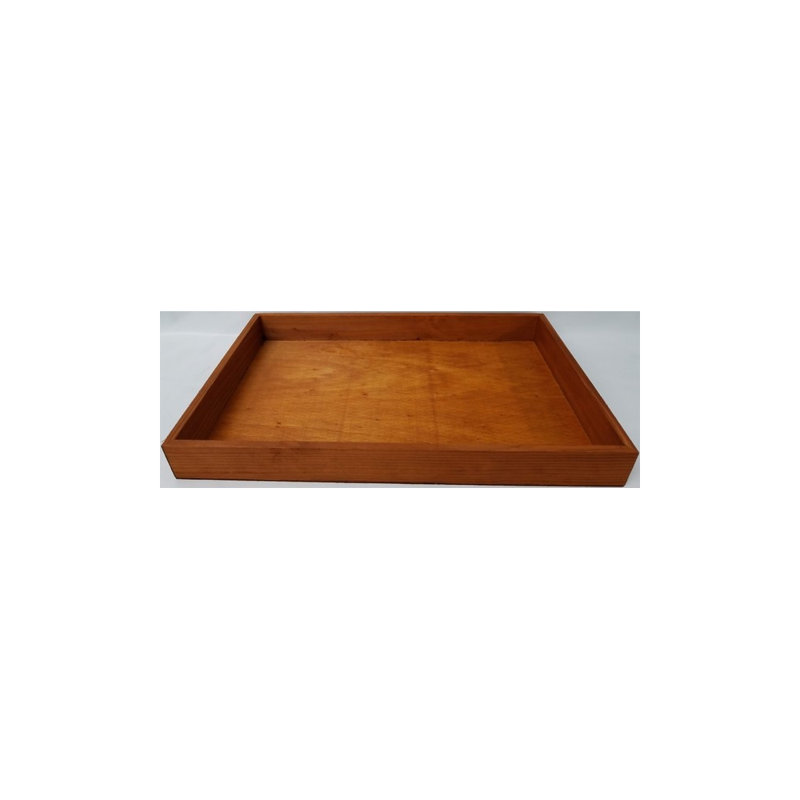 Plateau de service rectangulaire en bois Athlone, H 1,5 po x l 12 po x p 6,75 po, Brun