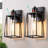 Modern Dusk to Dawn And Motion Sensor Outdoor Wall Light With Clear Glass 