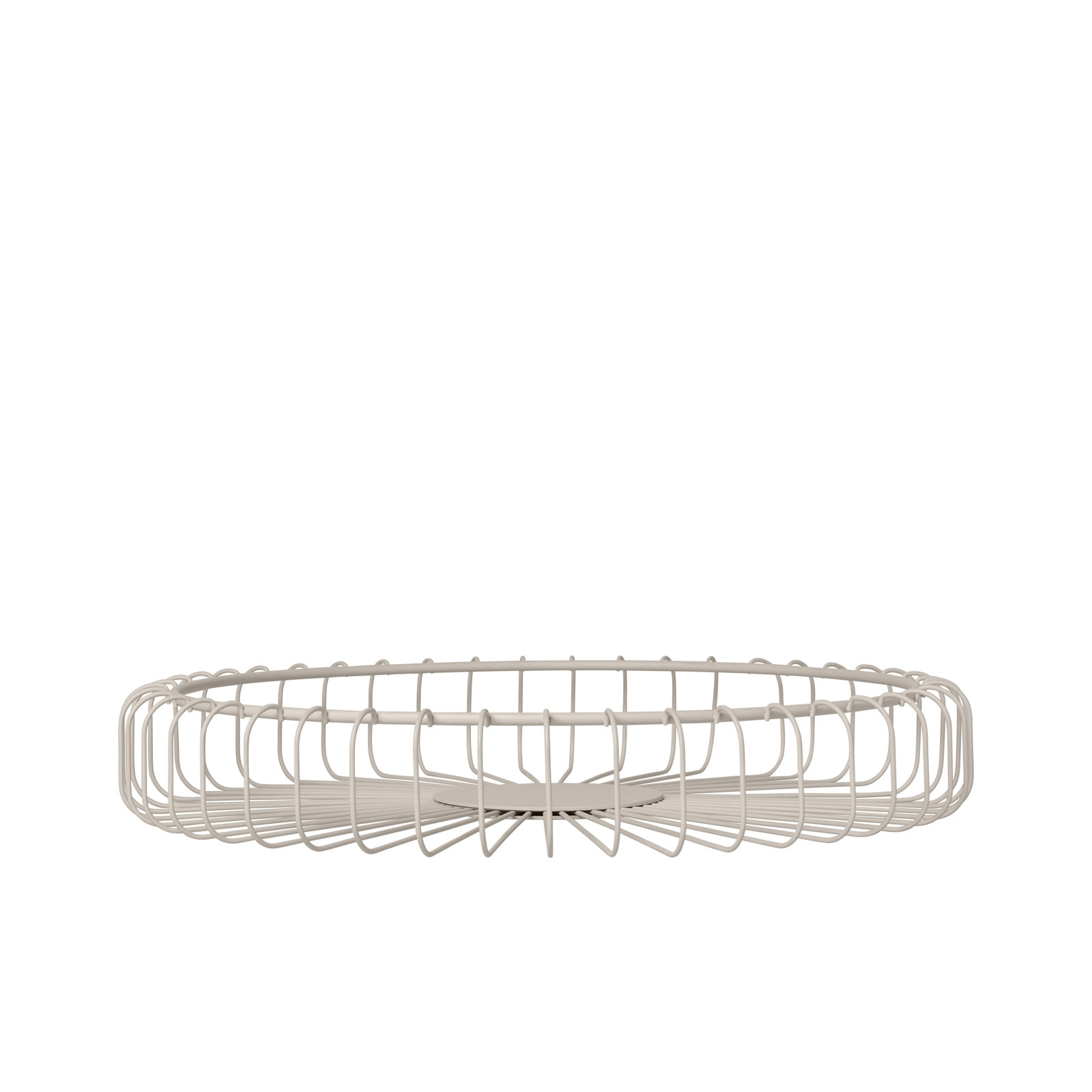 Estra Metal Basket, Moonbeam, 2.36" H x 14.57" W x 14.57" D