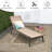 Patiojoy 2pc Patio Chaise Lounger With 6-postion Adjustable Backrest And Breathable Fabric-316525477