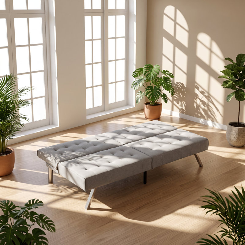 Canapé-lit convertible à structure en bois l 68,1 po x P 32,9 po x H 32,3 po