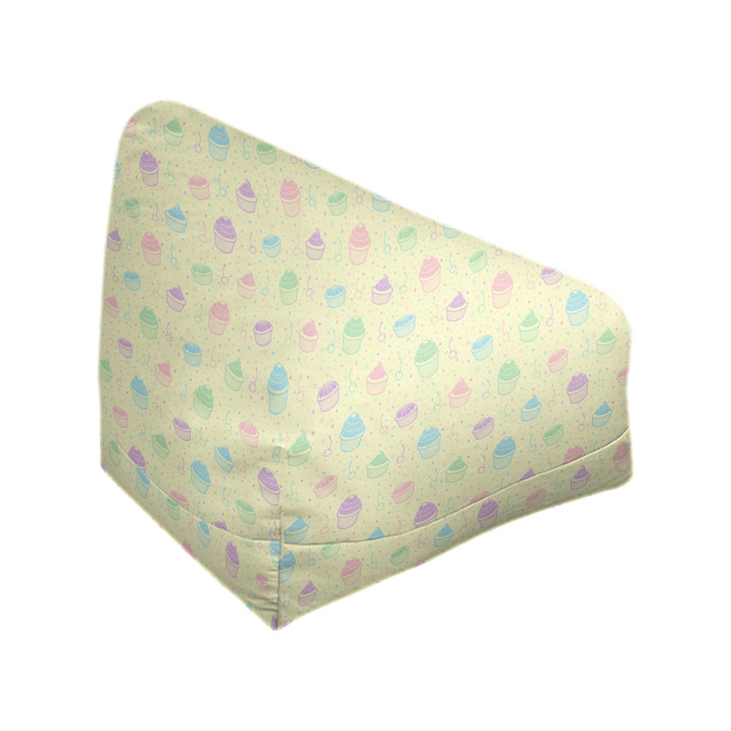 Petite chaise à sacs à billes & Leffel, H 86 po x l 2 po x P 43 po, Rembourrage poly, Jaune / Rose
